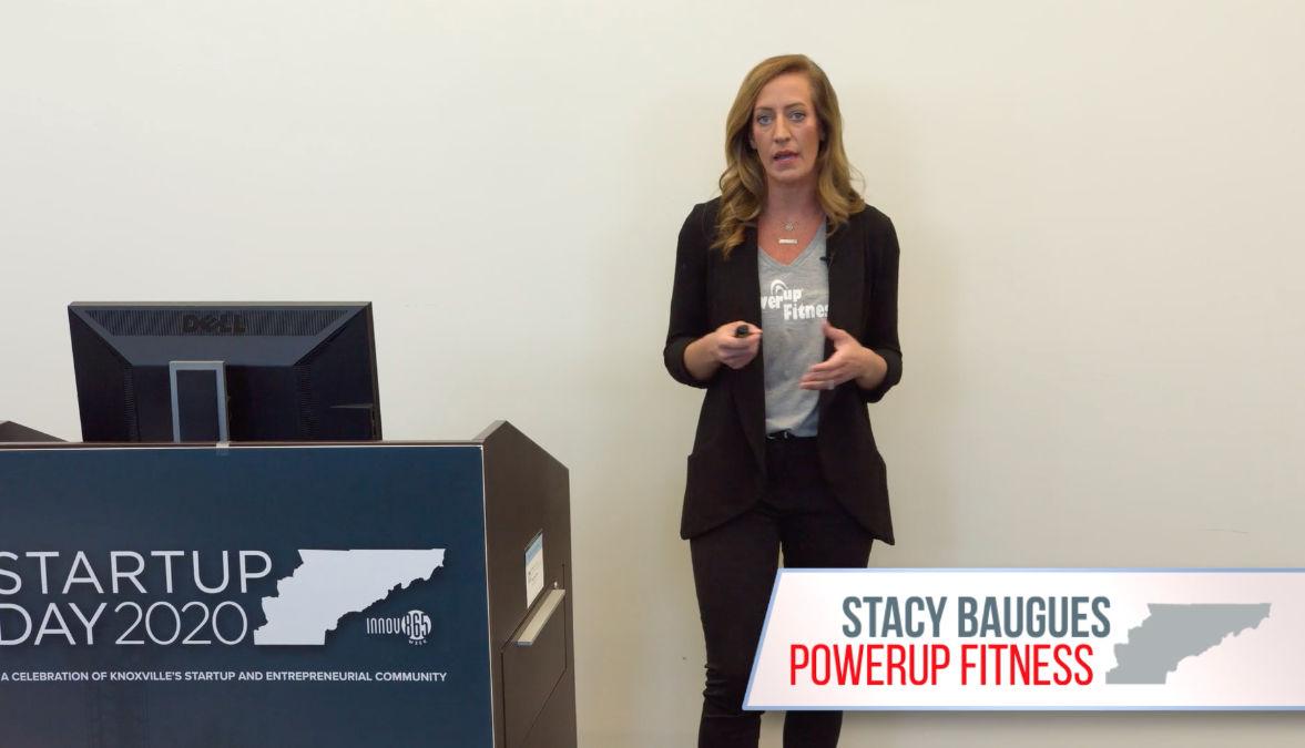 Stacy Baugues PowerUp Fitness Startup Day 2020